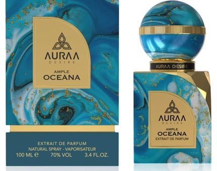 Ample Oceana Extrait de Parfum 100ml by Auraa Desire Luxurious Unisex Fragrance with Spicy, Floral, and Amber Notes Online now