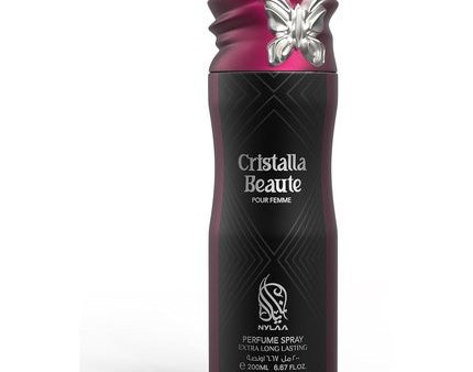 Cristalla Beaute Body Spray 200ml Extra Long Lasting Perfumed Body Deodorant For Her Online Hot Sale