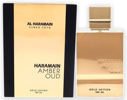 Al Haramain Amber Oud for Unisex 4oz EDP Spray Gold Edition Hot on Sale