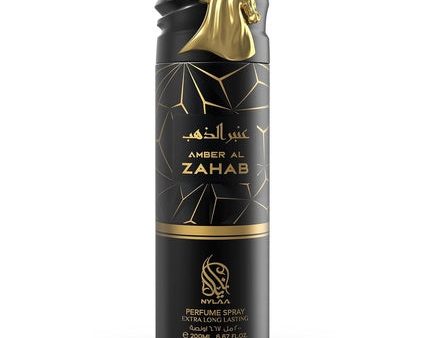 Amber Al Zahab Unisex Body Spray 200ml Extra Long Lasting Perfumed Body Deodorant by Nylaa Perfume Fashion