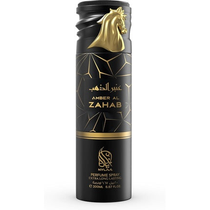 Amber Al Zahab Unisex Body Spray 200ml Extra Long Lasting Perfumed Body Deodorant by Nylaa Perfume Fashion