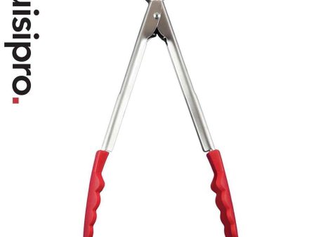 Cuisipro Silicone Stainless Steel Locking Tongs 12  - Red  Fixed Size Discount