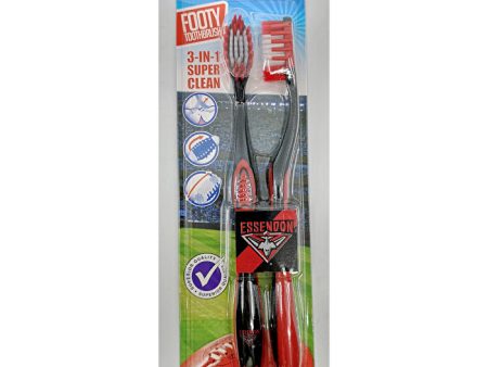 Afl Toothbrush Essendon 2 Pack Fashion