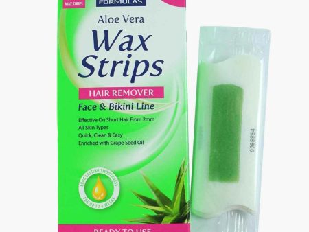 Beauty Formulas Aloe Vera Wax Strips Line Hair Remover Face & Bikini 36pcs  36pcs (18 x 2 s For Discount