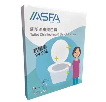 ASFAWATER Toilet Disinfecting & Bleach Capsules x 3  Fixed Size Discount