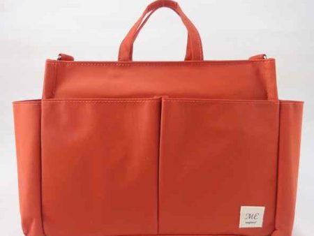 bagtory ME Small Several Pockets Handbag, Orange, Mommy Tote Bag, Multi-Purpose Storage Bag, Organizer  Fixed Size Online now