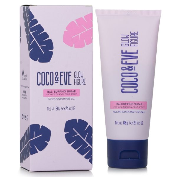 Coco & Eve Glow Figure Bali Buffing Sugar - # Lychee & Dragon Fruit Scent  240g 8.47oz Supply