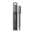 ZOKU Stainless Steel Reusable Pocket Straw  (Carrying Case & Cleaning Brush Included) - Grey  Fixed Size Cheap