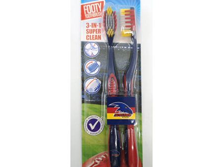 Afl Toothbrush Brisbane 2 Pack Fashion