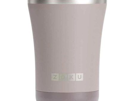 ZOKU Stainless Steel Powder Coated 3-in-1 Vacuum Insulated Tumbler 350ml - Ash  Fixed Size For Sale