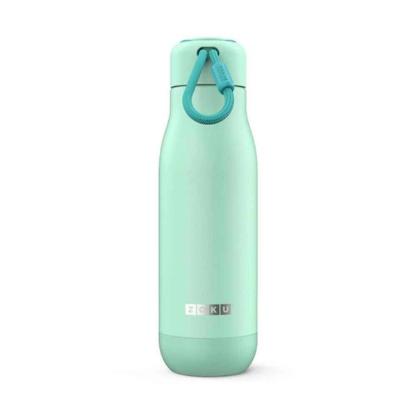 ZOKU Stainless Steel Vacuum Insulated Bottle 500ml - Aqua  Fixed Size For Discount