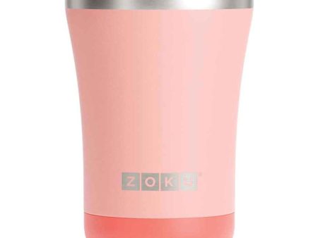 ZOKU Stainless Steel Powder Coated 3-in-1 Vacuum Insulated Tumbler 350ml - Coral  Fixed Size Hot on Sale