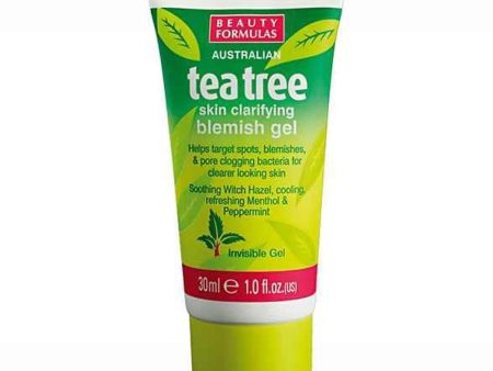 Beauty Formulas Tea Tree Skin Clarifying Blemish Gel  30ml Cheap