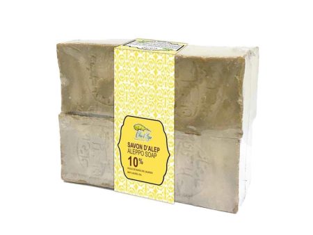 Bio d Azur ?4pcs Best Price? Aleppo Handmade Soap- 10% Laurel Oil  Fixed Size Online Sale