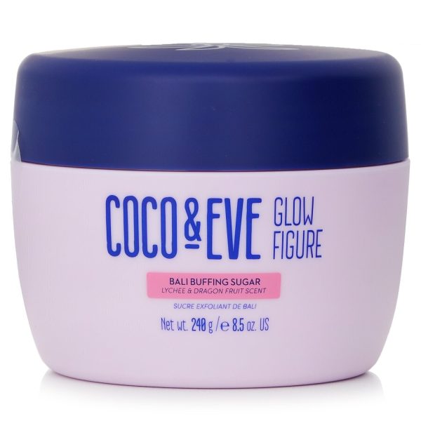 Coco & Eve Glow Figure Bali Buffing Sugar - # Lychee & Dragon Fruit Scent  60g 2.1oz Online now