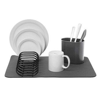 Cuisipro Dish Rack Set (Includes Dish Rack, Utensil Holder, Dish Mat)  Fixed Size on Sale