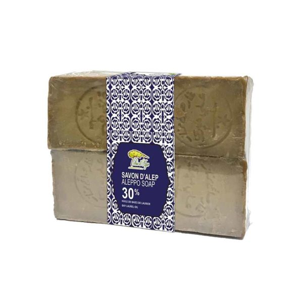 Bio d Azur ?4pcs Best Price?Aleppo Handmade Soap- 30% Laurel Oil  Fixed Size Cheap