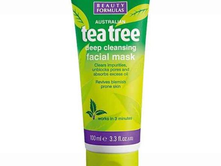 Beauty Formulas Tea Tree Deep Cleansing Facial Mask  100ml Supply