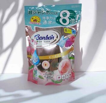 Bon Bon Japan BON BON Silver Ion Antibacterial Gel Laundry Beads  #Peach flavor  Fixed Size Supply