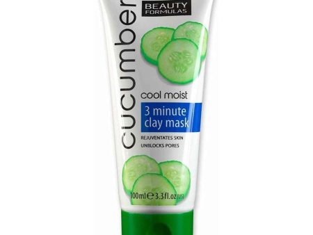 Beauty Formulas Cucumber Cool Moist 3 Minute Clay Mask  100ml For Cheap