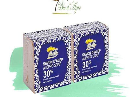 Bio d Azur ?Combo Offer?Aleppo Handmade Soap 30% Laurel Oil x 2pcs  Fixed Size Online