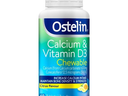 Ostelin [Authorized Sales Agent] Ostelin Calcium & Vitamin D Chewable - 60 Tablets  60pcs box Sale