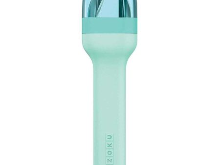 ZOKU Stainless Steel Pocket Utensil Set (Includes Spoon, Fork, Knife) - Teal  Fixed Size Online