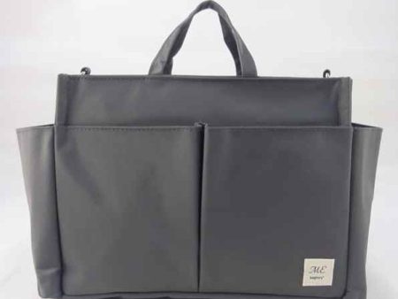 bagtory ME Small Several Pockets Handbag, Grey, Mommy Tote Bag, Multi-Purpose Storage Bag, Organizer  Fixed Size Online Sale