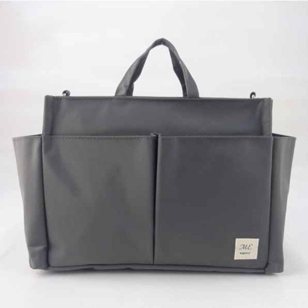 bagtory ME Small Several Pockets Handbag, Grey, Mommy Tote Bag, Multi-Purpose Storage Bag, Organizer  Fixed Size Online Sale