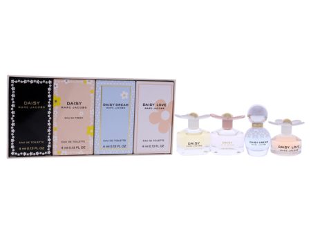 Marc Jacobs Daisy Variety by Marc Jacobs for Women - 4 Pc Mini Gift Set 0.13oz Daisy Eau So Fresh EDT Splash, 0.13oz Daisy EDT Splash, 0.13oz Daisy Dream EDP Splash, 0.13 Daisy Love EDT Splash For Sale