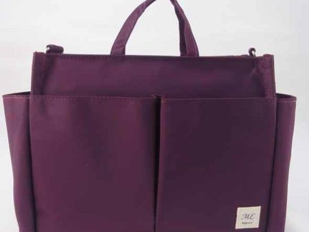 bagtory ME Small Several Pockets Handbag, Purple, Mommy Tote Bag, Multi-Purpose Storage Bag, Organizer  Fixed Size Online Sale