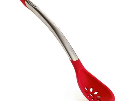 Cuisipro Silicone Stainless Steel Slotted Spoon  Fixed Size Online Hot Sale