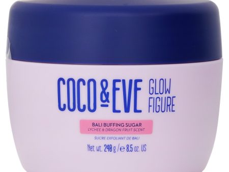 Coco & Eve Glow Figure Bali Buffing Sugar - # Lychee & Dragon Fruit Scent  240g 8.47oz Supply