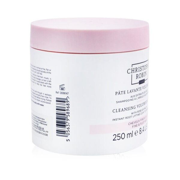 Christophe Robin Cleansing Volumising Paste with Rose Extracts (Instant Root Lifting Clay to Foam Shampoo) - Fine & Flat Hair 250ml 8.4oz Hot on Sale