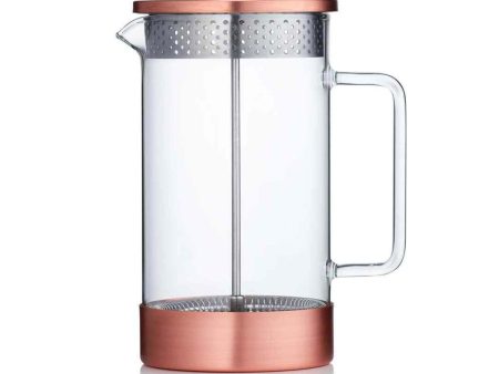 Barista & Co French Press Cafetiere Core Coffee Maker - Copper (8 Cup   3 Mug   1000ML)  Fixed Size For Sale