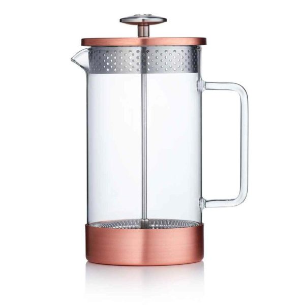 Barista & Co French Press Cafetiere Core Coffee Maker - Copper (8 Cup   3 Mug   1000ML)  Fixed Size For Sale