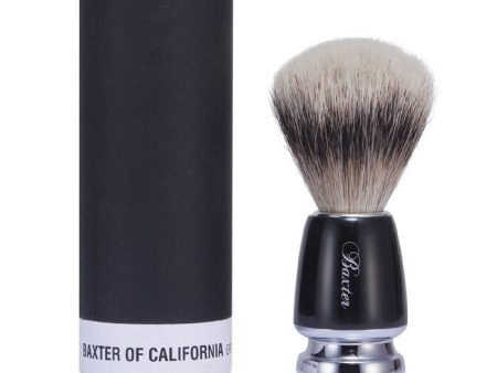 Baxter Of California Baxter Badger Hair Shave Brush - Silver Tip (Black) 1pc For Sale