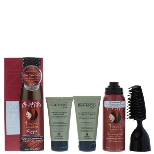 Alterna One Night Only Red Set Ravishing Red Highlights & Bamboo Shine Cconditioner 90ml 40ml Supply