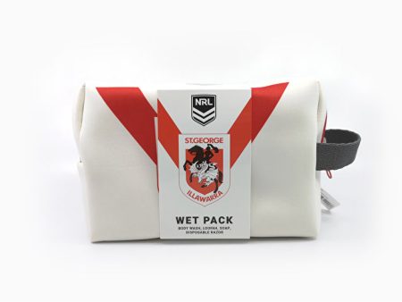 Nrl Toiletries Bag Gift Set St George Body Wash 150ml on Sale