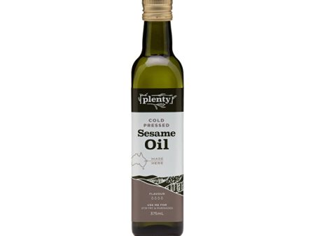 Plenty Cold Pressed Sesame Oil 375ml Hot on Sale