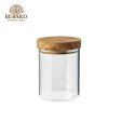 Berard Jar Borosilicate Glass w  Olive Wood Lid 600ml  Fixed Size Online Sale