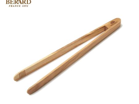 Berard Olive Wood Toast Pincher Food Tongs 8   Fixed Size Fashion