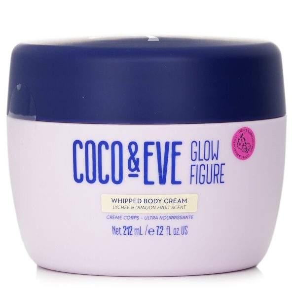 Coco & Eve Glow Figure Whipped Body Cream - # Lychee & Dragon Fruit Scent  60ml 2oz Online now