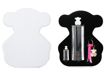 Tous Eau De Toilette Spray 90ml + Eau De Toilette 4.5 ml + Key Ring  3pcs For Sale