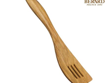 Berard TERRA Olive Wood Slotted Spatula 12.5   Fixed Size Hot on Sale