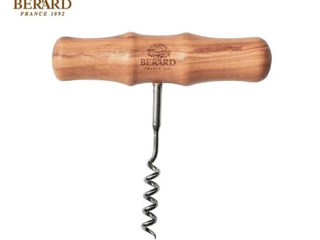 Berard Olive Wood Cork Screw  Fixed Size Discount