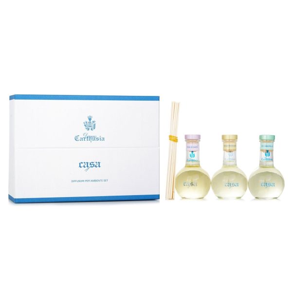 Carthusia Fragrance Diffusers Set: Fiori Di Capri + Mediterraneo + Via Camerelle  3x100ml 3.4oz on Sale