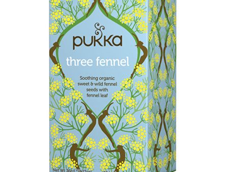 Pukka Organic Three Fennel x 20 Tea Bags For Sale