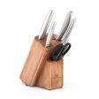 Carl Schmidt Sohn 6pcs Knife set with Wooden Knife Block  6pcs Online now