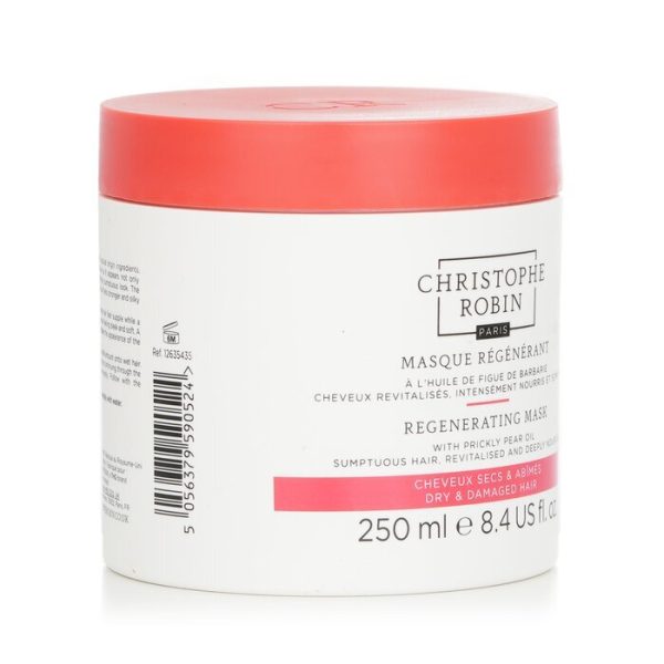 Christophe Robin Regenerating Mask with Rare Prickly Pear Oil - Dry & Damaged Hair 250ml 8.4oz Fashion